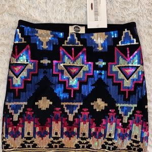 Sequin Mini Skirt (Small)